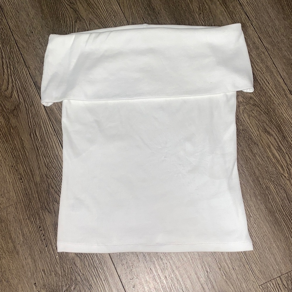 LOFT White Off-Shoulder Top